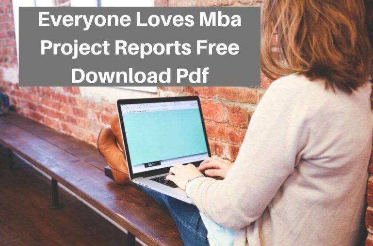 Mba Project Reports-Free Download Pdf