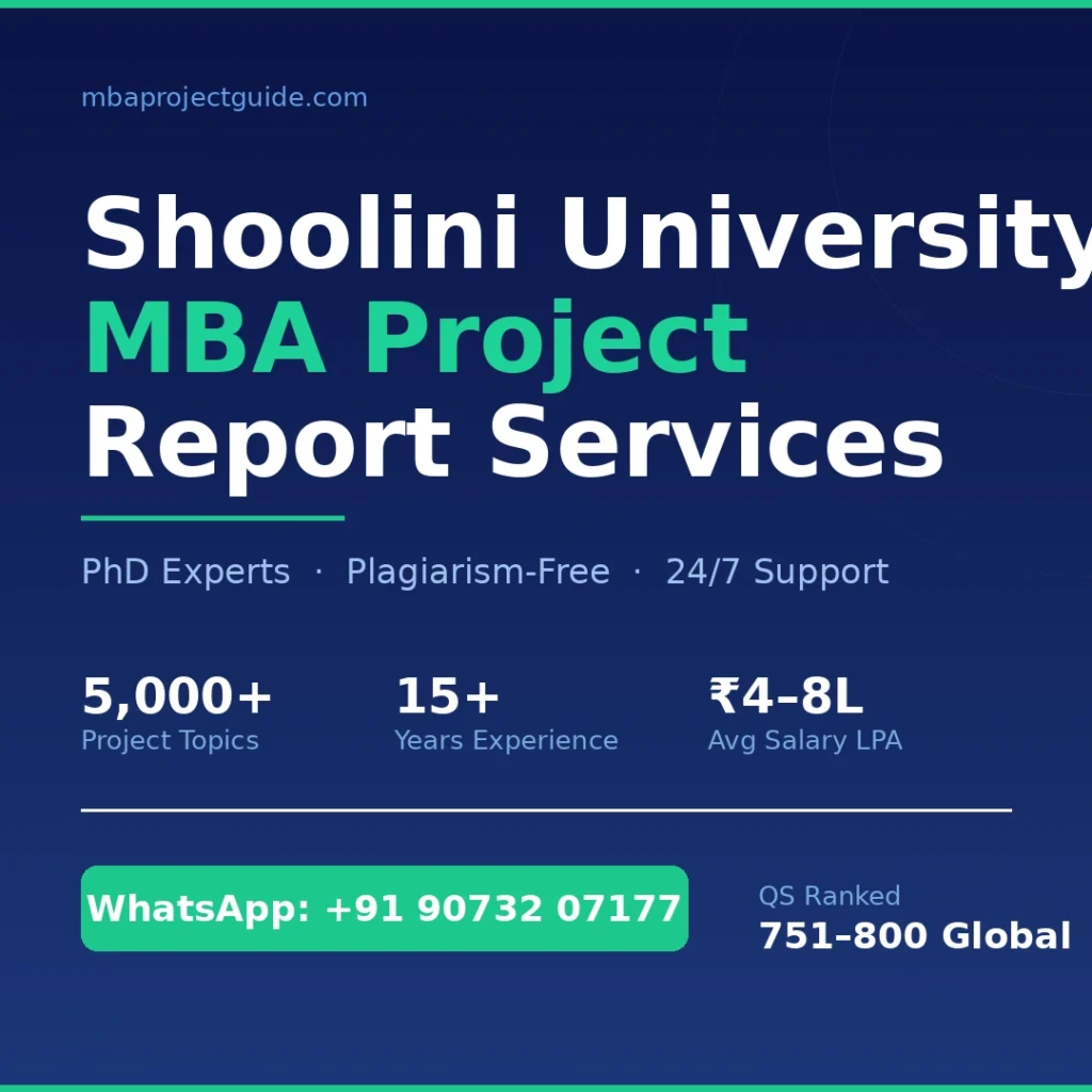 Shoolini University Mba